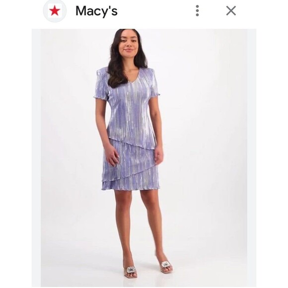 MOTB Connected Apparel women's ruffled layered midi dress size 18 - Picture 1 of 8